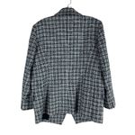 Elie Tahari  Double Breasted Tweed Novelty Blazer Jacket Black White Size L Photo 7