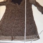 ZARA Mini Dress Ruffled V Neck, size Large Photo 4