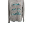Golden Sun Meet Me In Malibu Cashmere Sweater Gray Blue Size Small Medium Photo 2