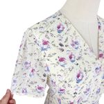 Jessakae Floral Wrap Dress Butter Yellow Sz M Short Sleeve Maxi Cottagecore Size M Photo 3