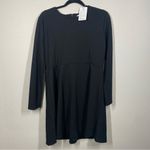 Black Long Sleeve Skater Style Dress Women’s Size XLarge Photo 2