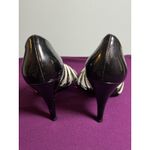 Gianni Bini  Women's Black And White Open Toe Heels, Size 9.5 Photo 6