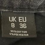 Momokrom  Women's Black High Rise Distressed Cut Off Hem Denim Shorts Size 28" Photo 3