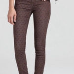 Free People Brown Patterned Jeans Photo 0