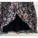 CAbi Flirt Skirt Picnic Day Navy Floral Smocked Convertible To Halter Top Size M Photo 2