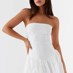 Peppermayo  White Strapless Dress Photo 0