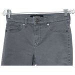 EXPRESS Legging Mid Rise Jeans Gray Denim Womens 2S 2 Short Stretch Classic Y2K Photo 2