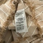 Liverpool  Women’s Tan Striped Button Down Shirt Size Medium Photo 6