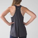 Lululemon - Salute the Sun Tank Heathered Black Tie Back Seriously Light™ Luon Photo 0
