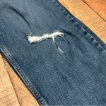 Wrangler  High Rise True Straight Crop Jeans Sz 16 Distressed Stretch Denim Plus Photo 2