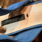 ZARA  Blue Suede Chunky Heels size 36eu‎ (6us) Photo 8