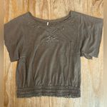 Free People  Bead-Embellished Crop Top Photo 1