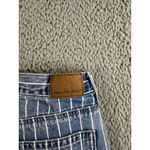 American Eagle  Mom Jeans‎ Women 4 High Rise Striped Blue Denim Pants Photo 6