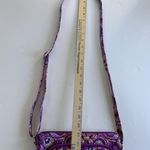 Vera Bradley Dream Tapestry Bag Crossbody Hipster Purple Zip Adjustable Strap Photo 3