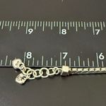 Brighton Retired  Triple Heart Silverplated With Gold Heart ID 8” Bracelet 29g. Photo 10