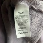 Aritzia Purple TNA Cozy Fleece Perfect Cropped Sweatshirt Size Small Photo 3