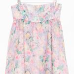 Selkie Organza Pastel Floral Print Cupcake Dress Photo 7