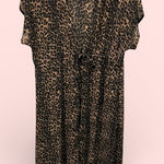 Source Unknown Cute silky sheer leopard print maxi duster tie front cover up robe whimsigoth Photo 0