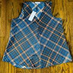 Calvin Klein  suit Dress Blouse NWT small Plaid Photo 2