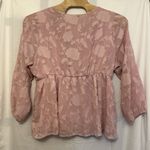 Torrid  Women's Plus Size 3XL‎ Pink Lace V-Neck Long Sleeve Top Blouse Photo 2
