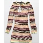 ZARA  Knit Crochet Mini Dress Stripe Yellow Orange Size XS NEW Summer Beach Photo 1