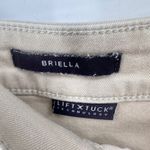 NYDJ  Briella Straight Leg Lift Tuck‎ Technology Jeans Shorts 11" Beige Size 14 Photo 5