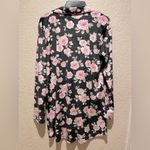 Laura Ashley NWT  Pajama Dress Top Black Floral Size M Buttery Soft Photo 2