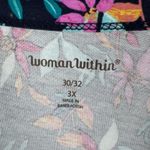 Woman Within  Floral Tank Top‎ Size 3X (30/32) Multicolor Tropical Casual Comfy Photo 4