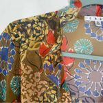 CAbi  Shakespeare Floral Semi Sheer Tie Front Ruffle Bohemian Kimono Tunic Top S Photo 6