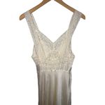 Vintage Fischer Pure Silk Lace Nightgown Slip Dress S/M? Ivory Lingerie Bridal White Size M Photo 3