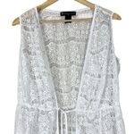 Fashion to figure Swimsuit Coverup Womens 0X White Boho Floral Lace Tropical Photo 1