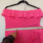 House Of CB HOUSE OF CB 'Sarina' Fuchsia Ruffle Maxi Dress NWOT size L Photo 8