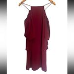 Revolve  Three Eighty Two burgundy Melania butterfly 🦋 shoulder mini dress Photo 1