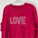 Spiritual Gangster  Love Bridget Raglan Sweatshirt in Dragonfruit Size XS Photo 3