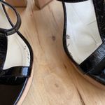 Bettye Muller  patent leather black platform formal prom quince wedding size 8.5 Photo 8