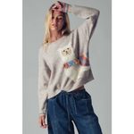 Urban Daizy Whimsical Alpaca Embroidered Knit Sweater Photo 2