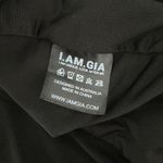 I am gia I.Am.Gia Cyrene Black Ruched Cut Out Ruffle Mini Dress Photo 5