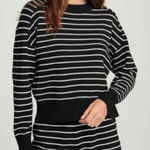 Sundays  Lizz Sweater In Black White Stripes Women's Sz. M Photo 0