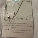 Bridesmaid necklace. Silver Photo 3