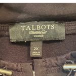 Talbots ‎ Vest Women 2X Black Lightweight Full Zip Pockets Outdoors Preppy Casual Photo 4