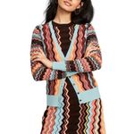 Missoni x Target Zig Zag V Neck Cardigan Sweater XS $65 Blue Photo 1
