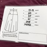 Vtg Boho Prairie Skirt Womens One Size Crinkle Embellished Western Folk Indie Purple Photo 6