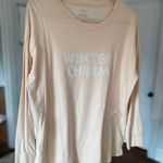 Aerie  Graphic Long Sleeve Tee Soft Girl Cozy Relaxed Fit Y2K  Loungewear Boho 90 Photo 0