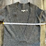 Vince Cashmere Alpaca Wool Long Sweater V-Neck Dress Charcoal Grey Extra Small Photo 7