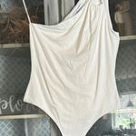 Bailey 44 Cream Asymmetrical Bodysuit Photo 0