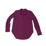 Theory  Sunaya Urban Crepe Shirt - Merlot - Small Photo 1