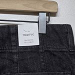 Maeve Anthropologie The Colette Full-Length High-Rise Wide-Leg Jeans Sz 33T Noir Photo 8
