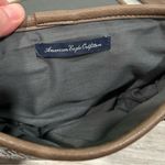 American Eagle  Outfitters Small Floral Crossbody Purse Brown Faux Leather Bag Photo 5
