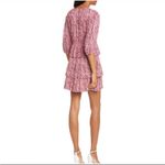Ba&sh Nina Dress Pink Floral Tiered Ruffle Puff 3/4 sleeves minidress Photo 2