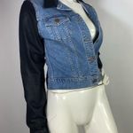 J Brand  Coat Bowie Color block Denim Jacket S Photo 4